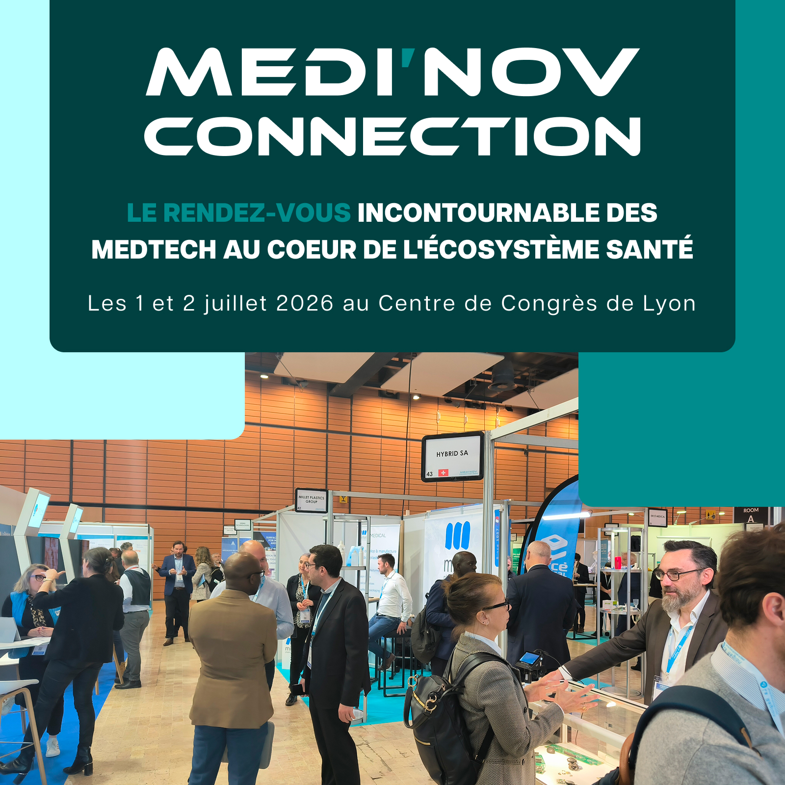 Affiche de l’événement Medi'Nov, le rendez-vous incontournable des medtech au cœur de l’écosystème santé