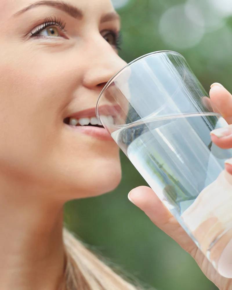 Water drinken
