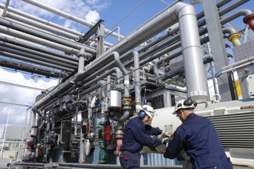 Ingenieurs van pijpleidingen en industrie