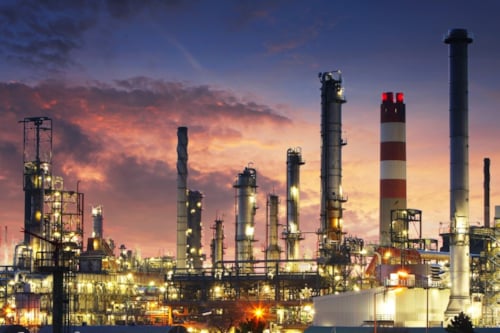 Olie raffinaderij fabriek