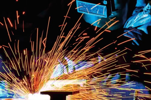 Svetslåga vid heta arbeten.