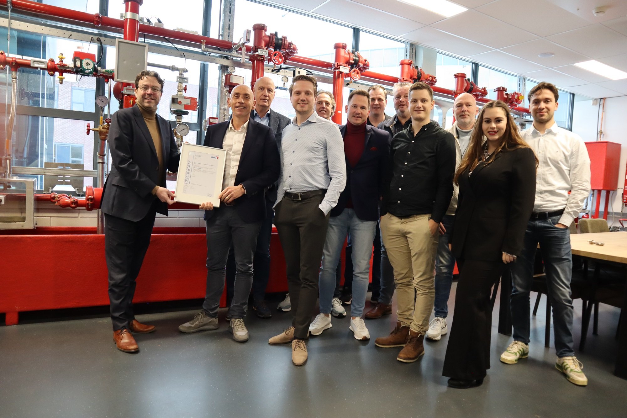 Unica Fire Vision Sprinkler certificaat  overhandigen S.jpg