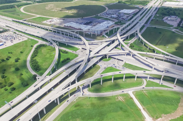 Overhead image showing the SH249 Extension in Texas