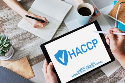 HACCP logo to illustrated training provided by Kiwa.